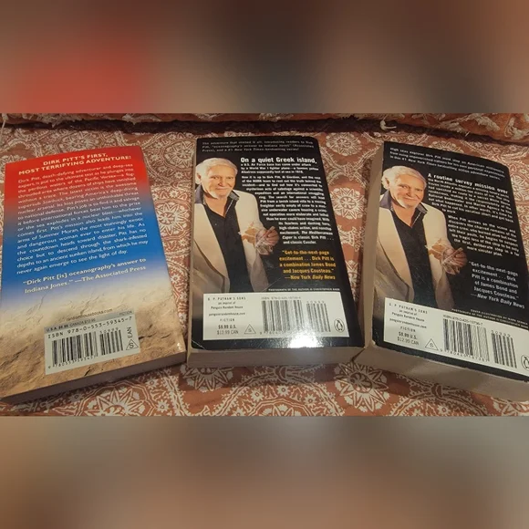 Clive Cussler Novel Set - Atlantis Found, Flood Tide, Shock Wave - Picture 2 of 2